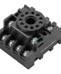 11 Pin Delay Timer Relay Socket Base For JQX-10F JTX-2C Time Relay, DIN Rail Mount Power Relay Socket With Screw Terminals