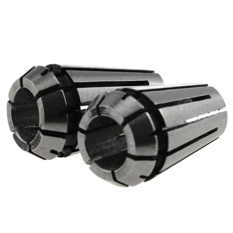 Two 1/4 Inch ER11 Collet Chucks for CNC Milling, Engraving Machines, 65Mn Steel, durable tooling accessories for precise wood and metal work