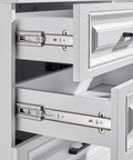 Beefy Full Extension Drawer Slides 3 Fold Soft Close With Ball Bearing Stainless Steel Rails For Cabinets Dressers And Furniture 350mm Smooth Quiet Glide Tracks in a dresser setup.