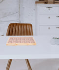 Straight Up Premium Pine Wood Jewelry Tray With 24 Compartments And Plush Velvet Lining on smooth gray countertop.