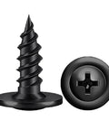 Heavy Duty Workhorse Number 6 Half Inch Phillips Truss Wood Screws with black phosphate finish for tough framing.