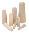 Soft Wood Plugs Set 20 Pcs Cone Shaped Emergency Cork Stopper Hull Repair Kit For Boats And Yachts Marine