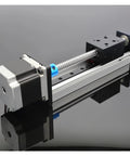 Built Different Workhorse Ball Screw Linear Slide Table Motion Stage For Industrial Automation with stepper motor and rail guide.