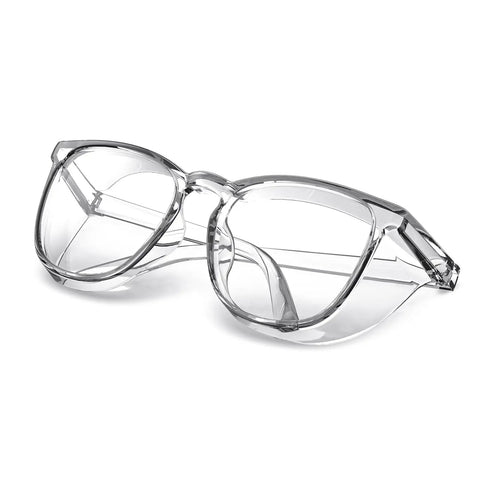 Anti Fog Safety Glasses For Healthcare Workers, Stylish Goggles With Clear Lenses And Comfortable Fit, side view