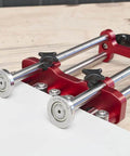 Two Station Metal Bender Pro Grade For Precise Bends Under 150mm, Adjustable Roller Spacing From 0.5mm To 1mm on wooden surface