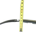 Side view of Fiberglass D-Grip Four-Tine Spading And Roofing Fork with a forged steel head and a measuring tape