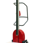 Heavy Duty Electric Lift Work Positioner Truck With 330 Lbs Capacity And 59 Inch Platform Rise For Easy Maintenance, steel design with push button control.
