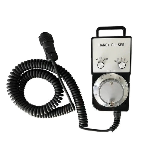 Get That CNC Machine Cranked With This Manual Pulse Generator Handwheel For Precise Axis Control And Smooth Operation On Your Industrial Setup, coiled cable
