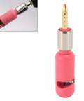 Power Assisted Electric Wire Stripper For 2.5mm Cable, high carbon steel tool with a pink handle for electric wiring.