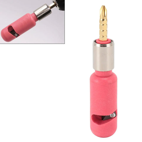 Power Assisted Electric Wire Stripper For 2.5mm Cable, high carbon steel tool with a pink handle for electric wiring.