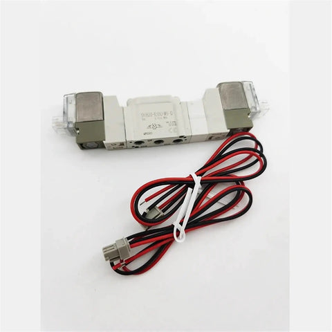 Top Rated WRBSUJTMM Solenoid Valve SY3520-5LOU-M5-Q Electromagnetic Pneumatic Component with wires for M5 threaded connections.