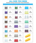 Go To Automotive Fuse Kit With 330 Piece Assortment For Mini And Standard Blade Fuses Zinc chart with color-coded ratings