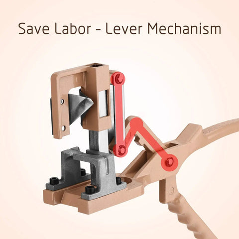 Close-up of V Cut Grafting Tool for Large Branches Full Metal Body with SK5 Blade featuring lever mechanism for easy use.