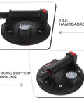 Heavy Duty Glass Suction Cup Lifter With Pressure Gauge And Thickened Rubber Build For Super Strong Adsorption On Tile and Smooth Surfaces.