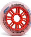 Front view of Elemental Inline Speed Skate Wheels 90mm Set Of 8 85A Urethane For Training And Racing With Grippy Indoor Outdoor Performance