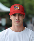 Denim Washed Vintage Adjustable Trucker Cap With Norwegian Flag Dragon Boat Theme Unisex Cowboy Style Hat Lightweight Polyester