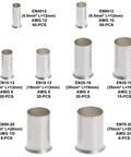 Assorted Copper Wire Ferrules And Pin Terminals Kit With Tinned Matte Tin Plating For Top Conductivity 99.9 Percent Pure Copper