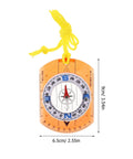Trail Ready Orienteering Compass With Orange Lanyard High Precision Map Compass With Ruler And Luminous North Pointer