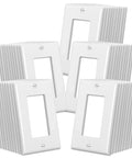Decorator Wall Plates 50 Pack Outlet Covers For 1-Gang Switches 2.76 X 4.5 Standard Size White UL Listed Impact Resistant