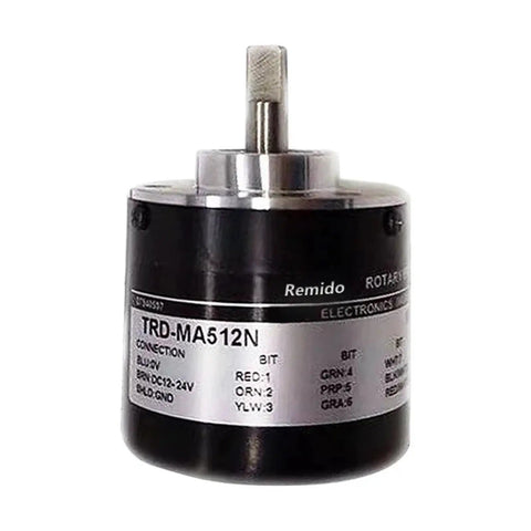Absolute Rotary Encoder MA512N And MA512P Models With Switch Encoder Features for motion control, front view