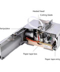 Compact Automatic Paper Strapping Machine With Counting Function features internal components including heated head and cutting blade