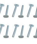 One Quarter Inch T Slot Bolts For T Track 2 Inch Long With Heavy Duty Torque Capability For Woodworking Fixtures, 12 Pack
