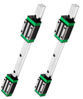 Pro Grade HGR20 Linear Guide Rail Kit with two 200mm rails and four HGH20CA bearing blocks for 3D printers CNC routers lathes DIY projects