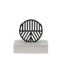 Front view of 72mm Bahtinov Mask for Camera Lenses, precision focus aid for astrophotographers, on a display stand.