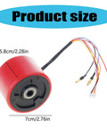 70mm Brushless Hub Motors For Electric Skateboards And Scooters Front Or Rear Wheel Drive 150W Power Product Size Dimensions