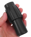 Premium Adjustable Broom Handle Replacement Parts Kit With 12PC Threaded End Extensions For Durable Plastic Broome Poles And Stable Mop Connector Tips Designed For Easy Home Cleaning And Serious Floor Care Jobs, black plastic handle tip
