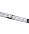 Lengthened Morse taper drill sleeve adapter MT4-MT3 in silver steel with precision-ground surface