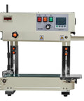 Beefed Up Continuous Bag Band Sealer With Adjustable Temperature And Speed 0.24 to 0.47 Inch Seal Width Vertical Roller Printing Machine