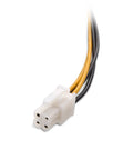 Close-up of 2 Pack ATX Power Supply 4 Pin CPU Extension Cables 8 Inch PSU To Motherboard CPU Power Connector Extension