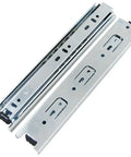 9 Inch Full Extension Ball Bearing Drawer Slides With 3 Fold Telescopic Rails For Cabinets Desks And Storage Ready To Roll Cold Rolled Steel Smooth Glide 2 Pack Not Including Screws
