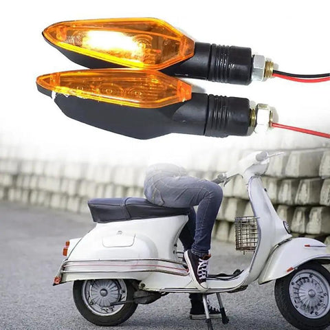 Must-Have E-Bike Tail Light With Bright 36V To 72V LED Turn Signals And Brake Lamp For Ultimate Night Ride Safety And High Visibility On The Street. amber ABS pair scooter rear signal lights
