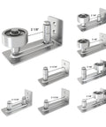 Stainless Steel Sliding Barn Door Floor Guide Wall Mounted Flush Mount Stay Roller With Bottom Adjustable Roller for 8 installation styles