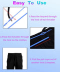 Steps to use 2 Pack Plastic Flexible Drawstring Threader 58.2cm 23in Quick Easy Drawstring Replacement Tool for clothing repair