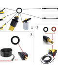 Pro Grade Pressure Washer O Ring Kit 2.640-729.0 Rubber Seals for K3 hose nozzle connections and hydraulic systems detail