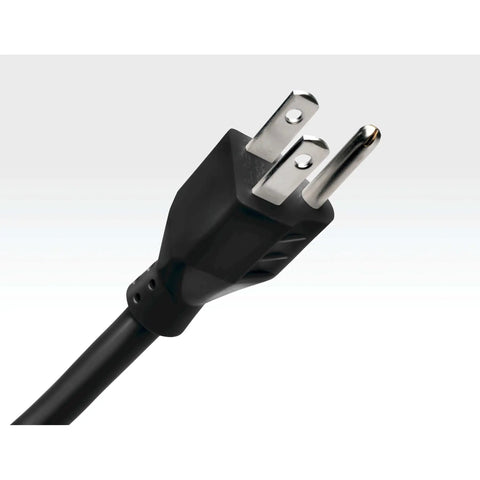 Close-up of plug for Six Outlet Surge Protector Power Strip With Six Foot Extension Cord Delivers 900 Joules Of Surge Protection, UL Certified