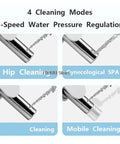 Pro Electric Smart Bidet Toilet Seat With Instant Heated Warm Water And Slow Close Design For Elongated Toilets Auto Lid cleaning modes display with water pressure options.