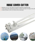 Manual Ridge Tile And Roof Panel Cutter For Metal Roofing Color Tiles Edge Cutter with forged high carbon steel blade, side view.