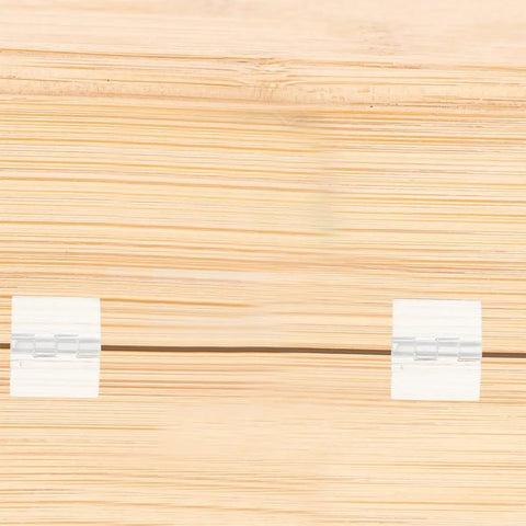 Six Pack Acrylic Self Adhesive Cabinet Door Folding Hinges installed on box lid, clear acrylic material, DIY projects