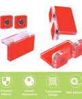 16 Set Double Magnetic Door Latches Self Adhesive L Shaped Acrylic Door Closures Touch Catches For Glass Cabinets