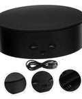 Compact Electric Rotating Turntable Stand For Jewelry Display, 360 Degree Silent Base with USB charging port.