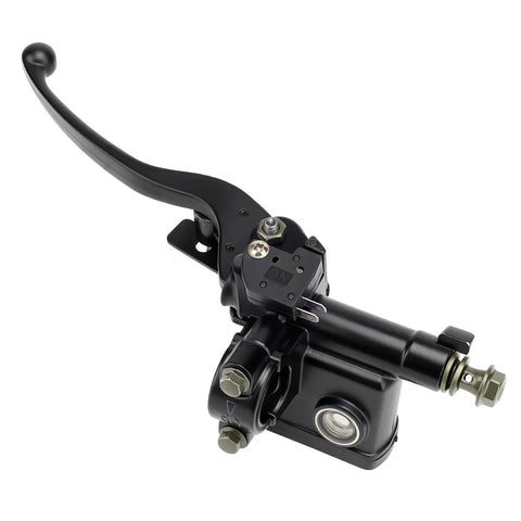 Right 7/8 Inch Hydraulic Brake Master Cylinder Lever Pump for GY6 50cc-250cc Scooters ATVs in black finish