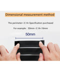 Hands measuring black cable wrap indicating size, Spiral Cable Wrap Tube 1 Meter Flexible Wire Protector Organizer For 8 10 15 20 25mm Cables Reusable Green Sleeve Dope Way To Tidy Your PC Car Home Office