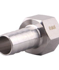 3/4 in barbed hose to 3/4 in NPT female stainless steel fitting, 304 SS