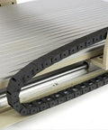 Cable chain on the Beefy 4 Axis USB CNC 6090 Router Ball Screw Milling Machine Engraver for Wood Aluminum and Acrylic with Handwheel and 1.5kW VFD
