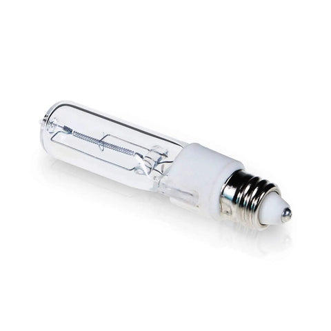 JDE11 120V 100W T4 Halogen Bulb E11 Base Dimmable 1600 Lumens 2800K Warm Clear Glass For Ceiling Fans Light Fixtures Replace E11 Bulb 4 Pack Ideal For Ceiling Fan Light Kits And Ceiling Fixtures