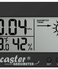 FunCaster Barometer Ambient Weather Clock For Golf Cart, Boat, Home And Office, No Brainer Easy To Read Time Temperature Humidity And Forecast
